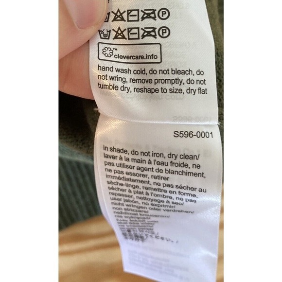 NWT $98 Calvin Klein Crew Neck Sweater Size Medium Men’s Green Pullover - Picture 6 of 9